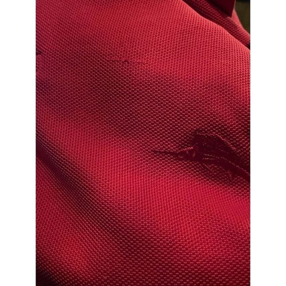 Tommy Bahama Reddish Orange Men's Size M Short Sleeve Polo Shirt - Picture 10 of 12